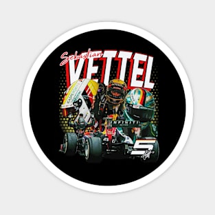 Sebastian Vettel Retro Magnet